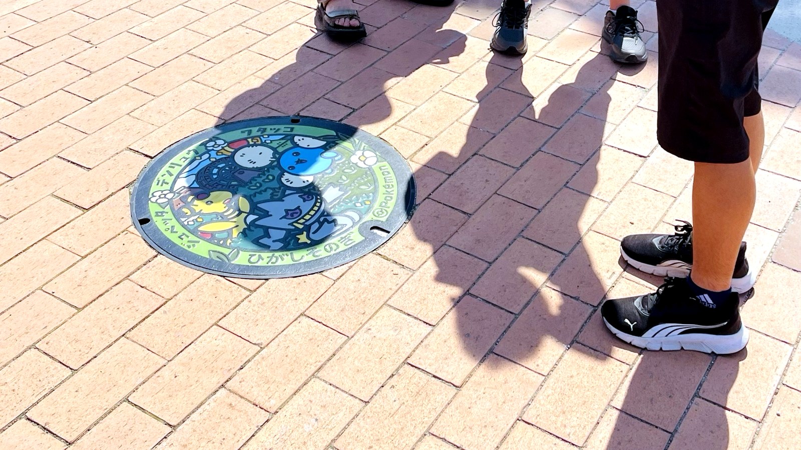 東彼杵町で見つけたポケモンデザインのマンホール