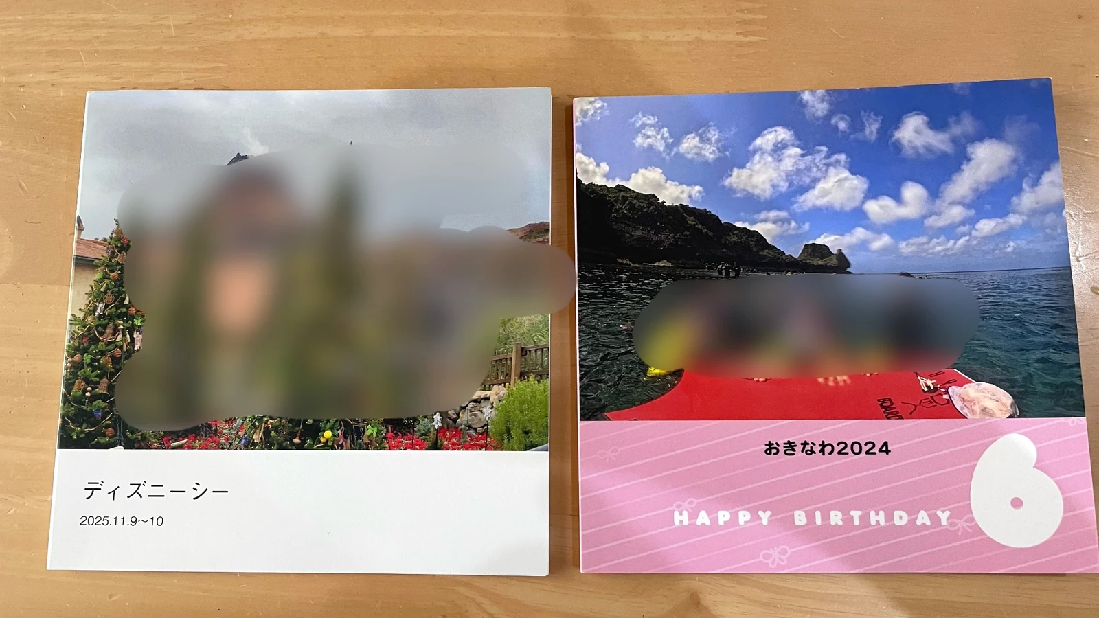 ディズニーシー旅行と沖縄旅行の写真で作った二冊のフォトブック